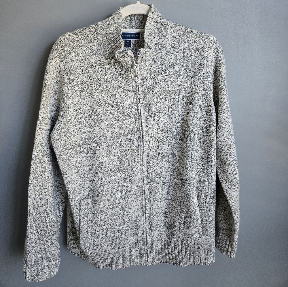 KAREN SCOTT Womens Zip cardigan XLarge